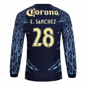 Club América Koszulka Piłkarska 2025-26 E. SANCHEZ #28 Wyjazdowa Męska Długi Rękaw