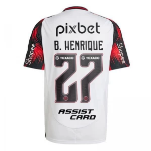 CR Flamengo Koszulka Piłkarska 2025-26 Sponsor B. Henrique #27 Wyjazdowa Męska