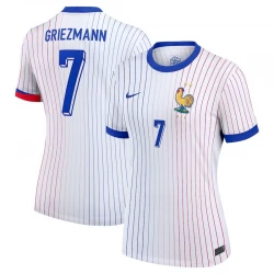 Damska Koszulka Antoine Griezmann #7 Francja Mistrzostwa Europy 2024 Wyjazdowa