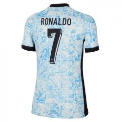 Damska Koszulka Cristiano Ronaldo #7 Portugalia Mistrzostwa Europy 2024 Wyjazdowa
