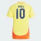 Damska Koszulka James Rodríguez #10 Kolumbia Copa America 2024 Domowa