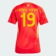 Damska Koszulka Lamine Yamal #19 Hiszpania Mistrzostwa Europy 2024 Domowa