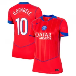 Damska Koszulka O.Dembele #10 Paris Saint-Germain PSG 2025-26 Cup Trzecia