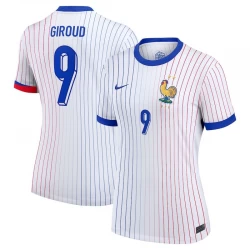 Damska Koszulka Olivier Giroud #9 Francja Mistrzostwa Europy 2024 Wyjazdowa