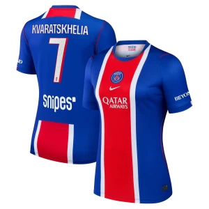 Damska Koszulka Paris Saint-Germain PSG Khvicha Kvaratskhelia #7 2026-27 Domowa