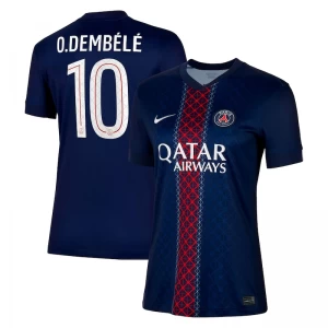 Damska Koszulka Paris Saint-Germain PSG O.Dembele #10 2025-26 Cup Domowa