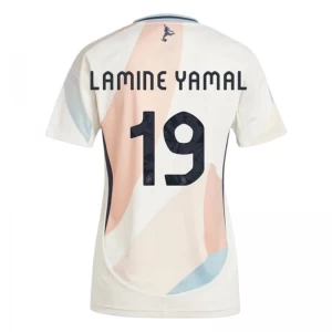 Damska Koszulka Piłkarska Hiszpania 2025 Euro Lamine Yamal #19 Wyjazdowa