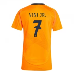 Damska Koszulka Piłkarska Real Madryt 2024-25 Vinicius Junior #7 Wyjazdowa