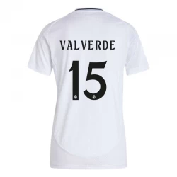 Damska Koszulka Real Madryt Federico Valverde #15 2024-25 Domowa