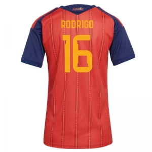 Damska Koszulka Rodrigo #16 Hiszpania Mistrzostwa Świata 2026 Domowa