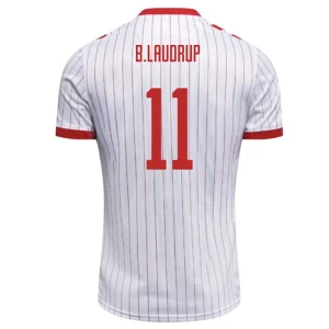 Dania Koszulka Piłkarska 2026 B. Laudrup #11 Wyjazdowa Męska