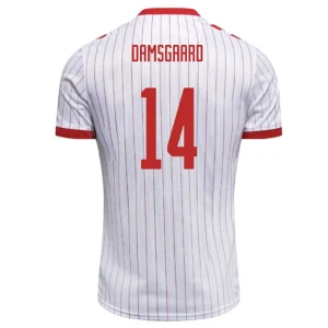 Dania Koszulka Piłkarska 2026 Damsgaard #14 Wyjazdowa Męska