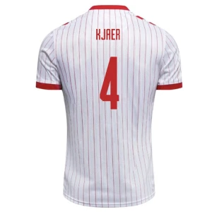 Dania Koszulka Piłkarska 2026 Kjaer #4 Wyjazdowa Męska
