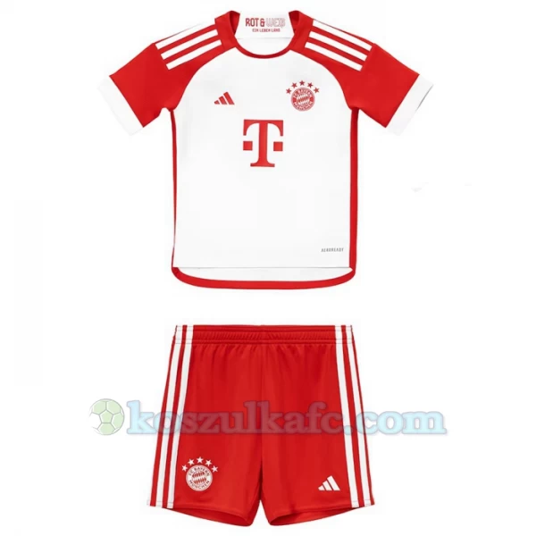 Discount Dzieci Koszulka + Spodenki Bayern Monachium 2023-24 Domowa