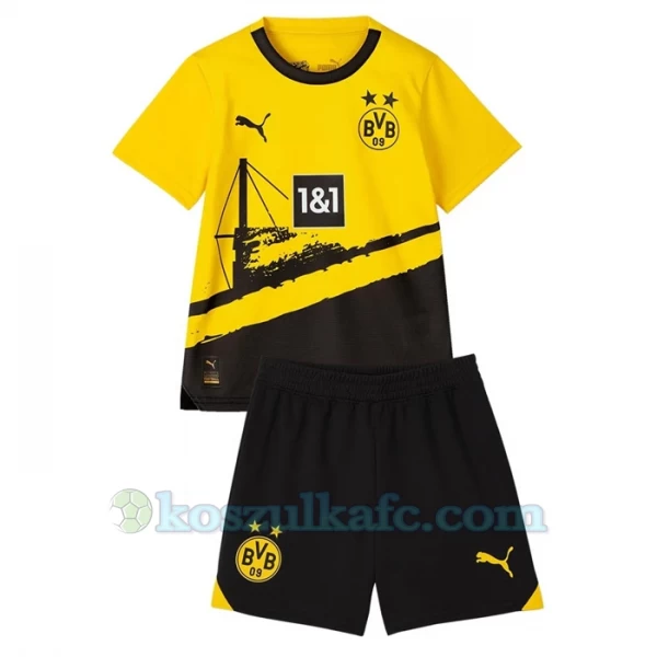 Discount Dzieci Koszulka + Spodenki BVB Borussia Dortmund 2023-24 Domowa