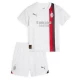 Dzieci AC Milan Strój Piłkarski Koszulka 2023-24 Wyjazdowa