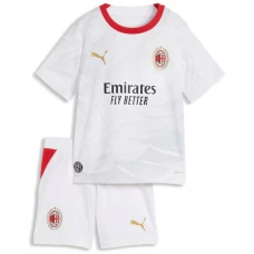 Dzieci AC Milan Strój Piłkarski Koszulka 2026-27 Wyjazdowa