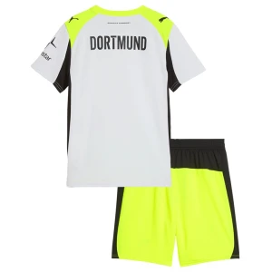 Dzieci BVB Borussia Dortmund Strój Piłkarski Koszulka 2025-26 Wyjazdowa