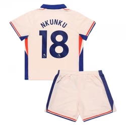 Dzieci Chelsea FC Strój Piłkarski Koszulka Christopher Nkunku #18 2024-25 Wyjazdowa