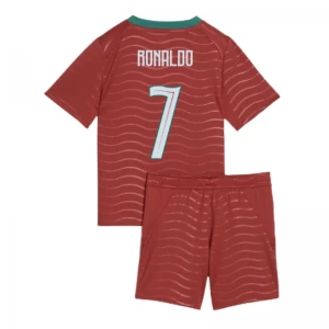 Dzieci Cristiano Ronaldo #7 Strój Piłkarski Koszulka + Spodenki Portugalia Mistrzostwa Świata 2026 Domowa