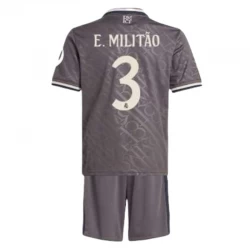Dzieci E.Militao #3 Koszulki Piłkarskie Real Madryt 2024-25 HP Alternatywna