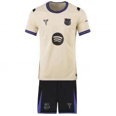 Dzieci FC Barcelona Strój Piłkarski Koszulka 2025-26 Wyjazdowa