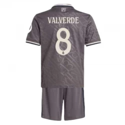 Dzieci Federico Valverde #8 Koszulki Piłkarskie Real Madryt 2024-25 HP Alternatywna
