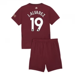 Dzieci J. Alvarez #19 Koszulki Piłkarskie Manchester City 2024-25 Alternatywna