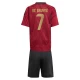 Dzieci Kevin De Bruyne #7 Strój Piłkarski Koszulka + Spodenki Belgia Mistrzostwa Europy 2024 Domowa