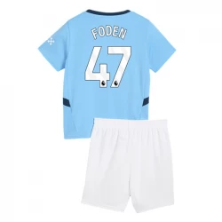 Dzieci Koszulka + Spodenki Manchester City Phil Foden #47 2024-25 Domowa