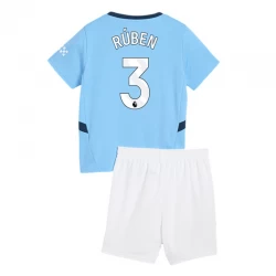 Dzieci Koszulka + Spodenki Manchester City Ruben #3 2024-25 Domowa