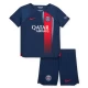 Dzieci Koszulka + Spodenki Paris Saint-Germain PSG Kylian Mbappé #7 2023-24 Domowa