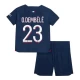 Dzieci Koszulka + Spodenki Paris Saint-Germain PSG Ousmane Dembélé #23 2023-24 Domowa