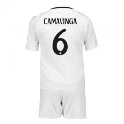Dzieci Koszulka + Spodenki Real Madryt Eduardo Camavinga #6 2024-25 Domowa