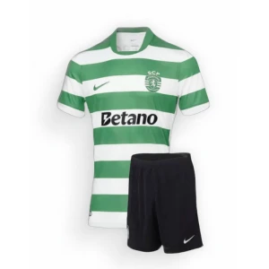 Dzieci Koszulka + Spodenki Sporting Lisbon 2025-26 Domowa