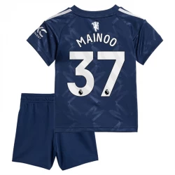 Dzieci Manchester United Strój Piłkarski Koszulka Kobbie Mainoo #37 2024-25 Wyjazdowa