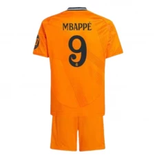 Dzieci Real Madryt Strój Piłkarski Koszulka Mbappe #9 2024-25 HP Wyjazdowa