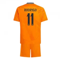 Dzieci Real Madryt Strój Piłkarski Koszulka Rodrygo #11 2024-25 Wyjazdowa