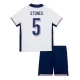Dzieci Stones #5 Strój Piłkarski Koszulka + Spodenki Anglia Mistrzostwa Europy 2024 Domowa