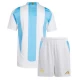 Dzieci Strój Piłkarski Koszulka + Spodenki Argentyna Copa America 2024 Domowa