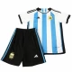 Dzieci Strój Piłkarski Koszulka + Spodenki Argentyna Mistrzostwa Świata 2022 Domowa