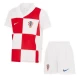 Dzieci Strój Piłkarski Koszulka + Spodenki Chorwacja Mistrzostwa Europy 2024 Domowa