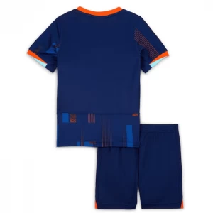 Dzieci Strój Piłkarski Koszulka + Spodenki Holandia Mistrzostwa Europy 2024 Wyjazdowa