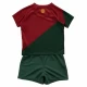 Dzieci Strój Piłkarski Koszulka + Spodenki Portugalia Mistrzostwa Świata 2022 Domowa