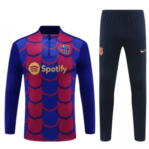 FC Barcelona Komplet Bluza Treningowa 2024-25 Czerwony Niebieski Camo