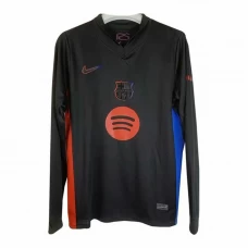 FC Barcelona Koszulka Piłkarska 2024-25 New Spotify Logo Wyjazdowa Męska Długi Rękaw