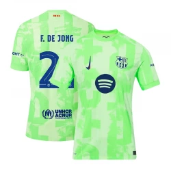 Frenkie de Jong #21 Koszulki Piłkarskie FC Barcelona 2024-25 UCL New Spotify Logo Trzecia Męska