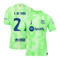 Frenkie de Jong #21 Koszulki Piłkarskie FC Barcelona 2024-25 UCL Trzecia Męska
