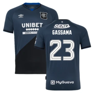 Gassama #23 Koszulki Piłkarskie Rangers FC 2025-26 Trzecia Męska