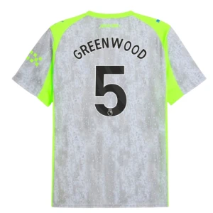 Greenwood #5 Koszulki Piłkarskie Manchester City 2025-26 Trzecia Męska